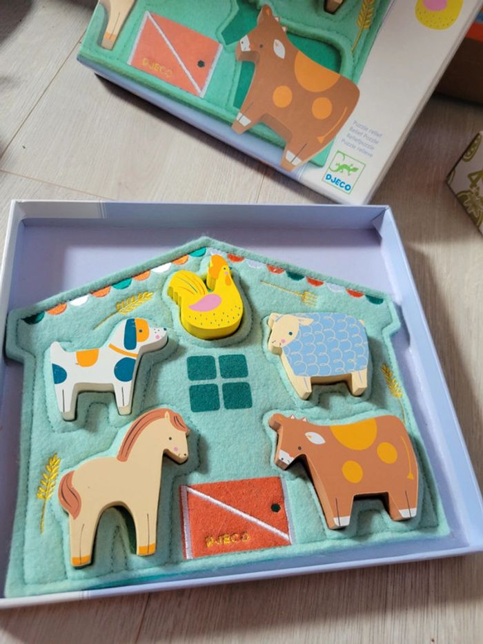 Lot 3 puzzles djeco +12m - photo numéro 4