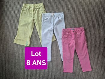 Lot de 3 pantacourts fille - 8 ans