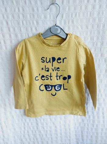 Tee-shirt manches longues Gémo 24 mois