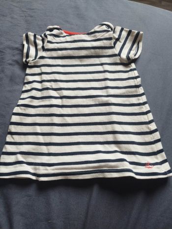 Robe marinière  6 mois petit bateau