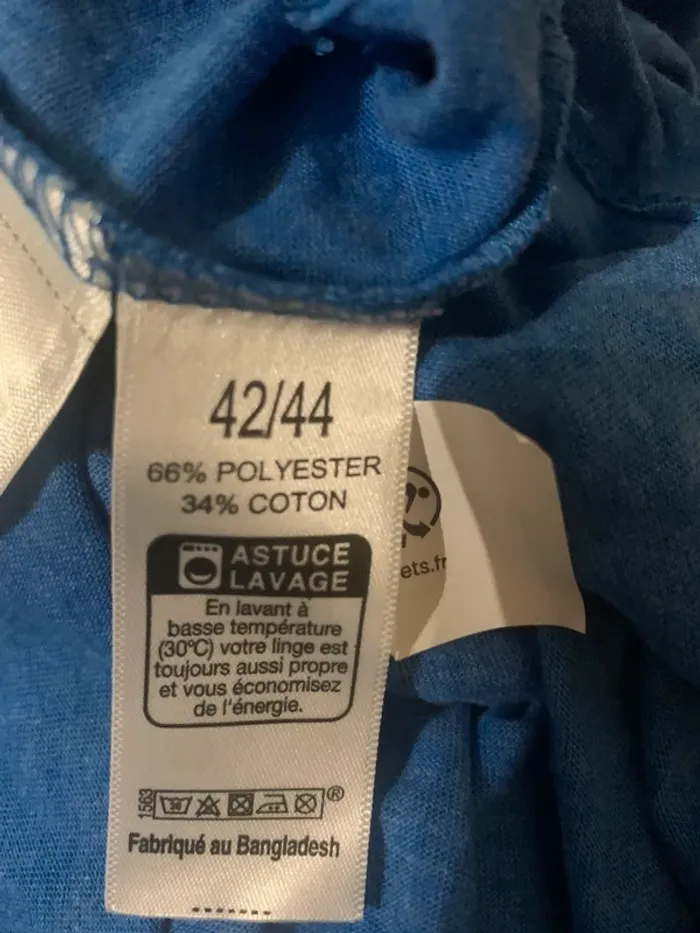 TEE shirt bleu Collection manches longues taille 42-44 - photo numéro 8