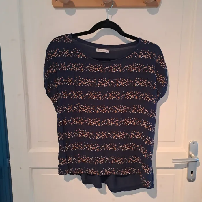 Tee-shirt léger fleuris Gémo casual
