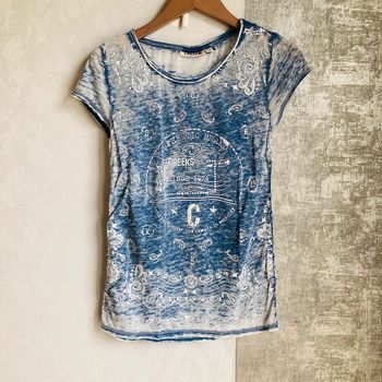 Tshirt Creeks | bleu & blanc | 34 🌸