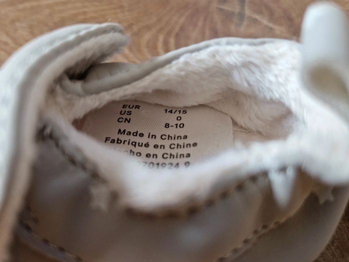 Chaussons bébé gris H&M 14/15 - photo numéro 3