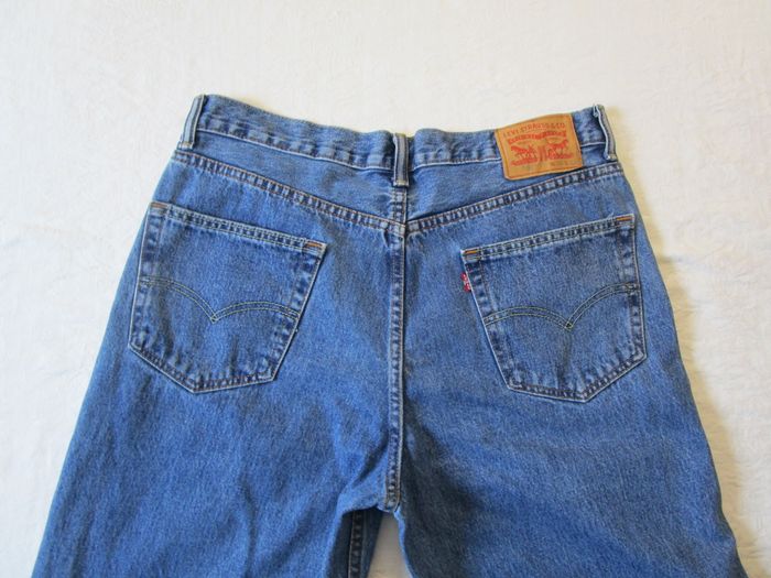 Jean homme Levi’s 550 coupe droite décontractée 100% coton taille 46 W36 L32 bleu stone (J281) - photo numéro 5