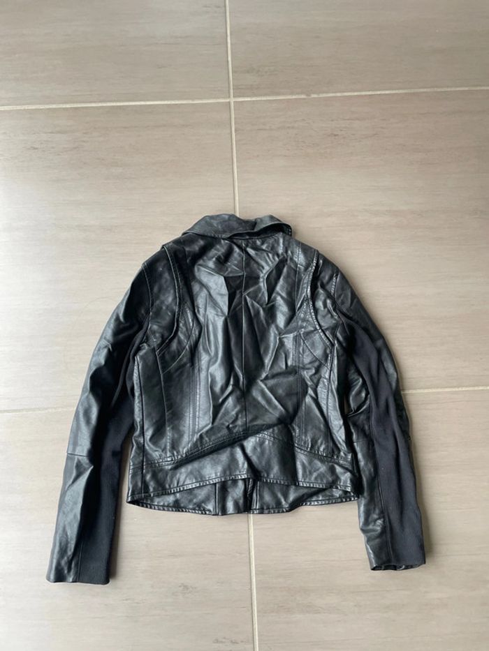 Veste imitation cuir pour jeune fille - photo numéro 3