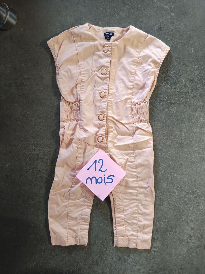 Combinaison rose pâle 12 mois