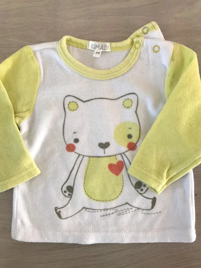 pyjama velours 2 pièces chat - photo numéro 3