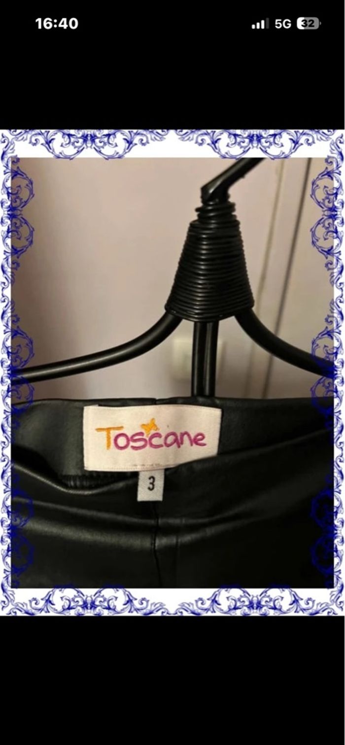 Pantalon , leggins simili cuir Toscane - photo numéro 5