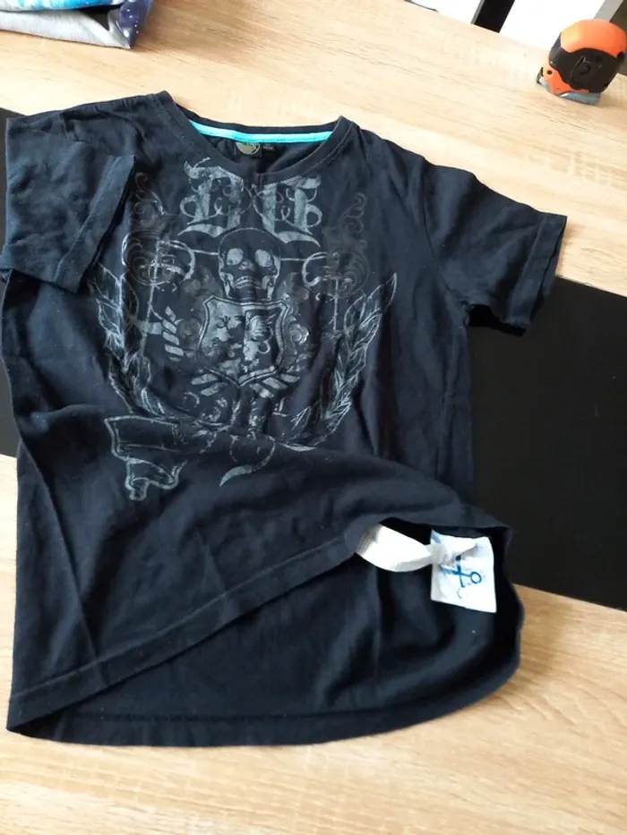 Tee-shirts noir garçon 12 ans - photo numéro 4