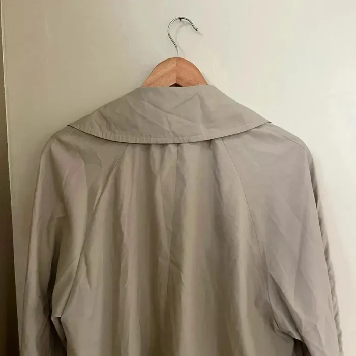 Veste trench beige La City T38-40 coupe droite fluide, col à revers, mi-saison léger V038 - photo numéro 6