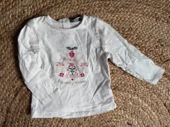 Tshirt manches longues fêtes Noël 18 mois tape à l’œil comme neuf