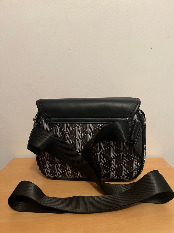 Sac bandoulière Lacoste noir et blanc - photo numéro 3