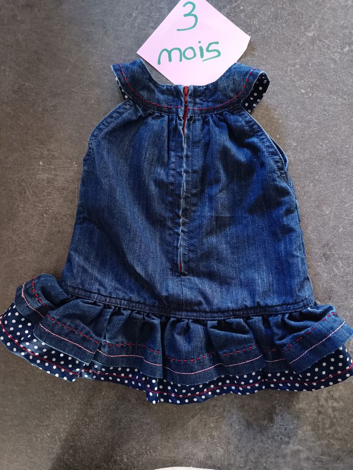 Robe en jean ourson 3 mois - photo numéro 4