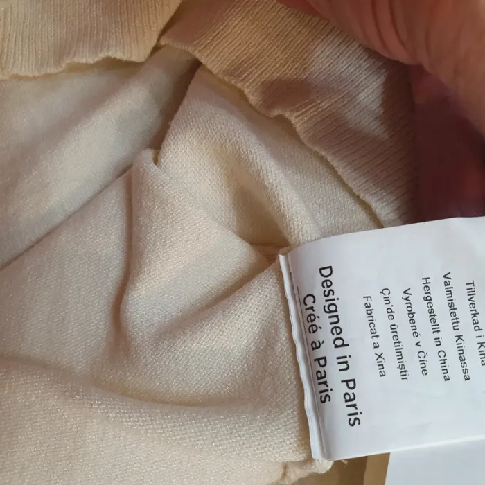 Magnifique haut champagne col en V avec fermeture eclaire taille XL Morgan - photo numéro 9