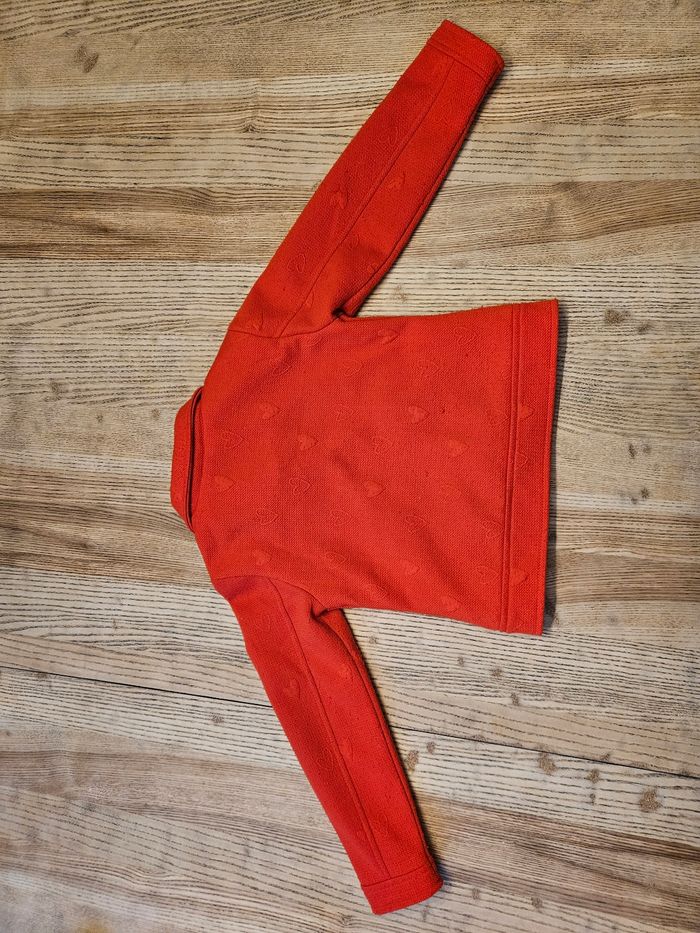 Veste style perfecto rouge 6 ans - photo numéro 3