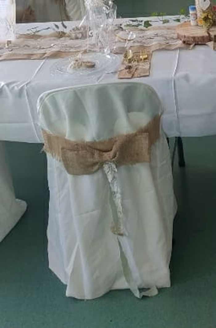 Housse de chaise crème - photo numéro 2