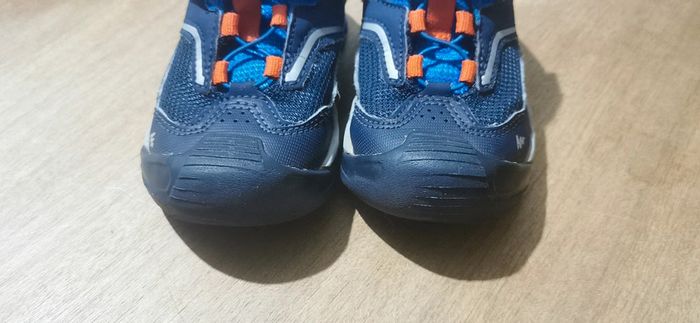 👟 🌼 chaussures mixtes enfant Quechua Crossrock T24 rando, sport, école 💙🍊 - photo numéro 3