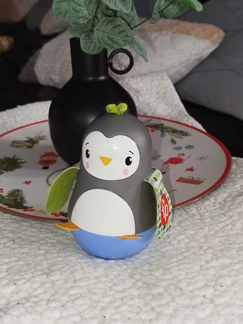 ⚪ Fisher Price Culbuto Pingouin 🐧