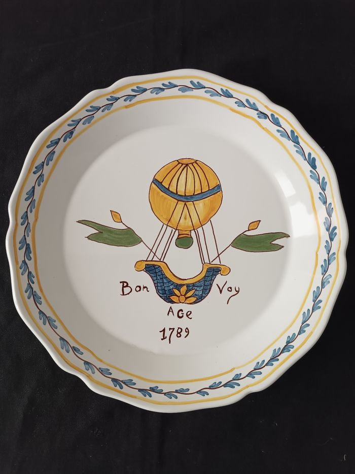 Assiette déco montgolfière - photo numéro 2