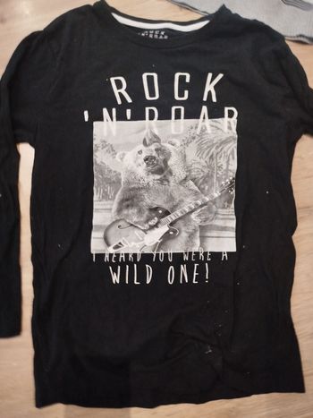 T-shirt manches longues garçon rebel 14 ans