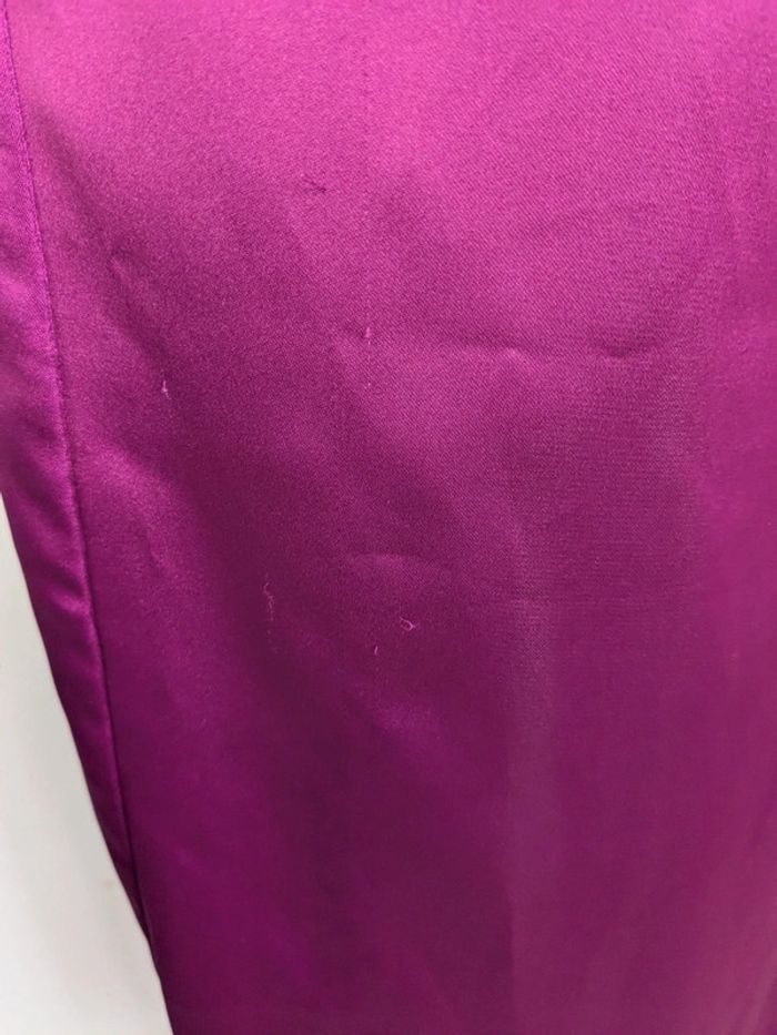 Robe satiné violet asymétrique T40 : Zara - photo numéro 13