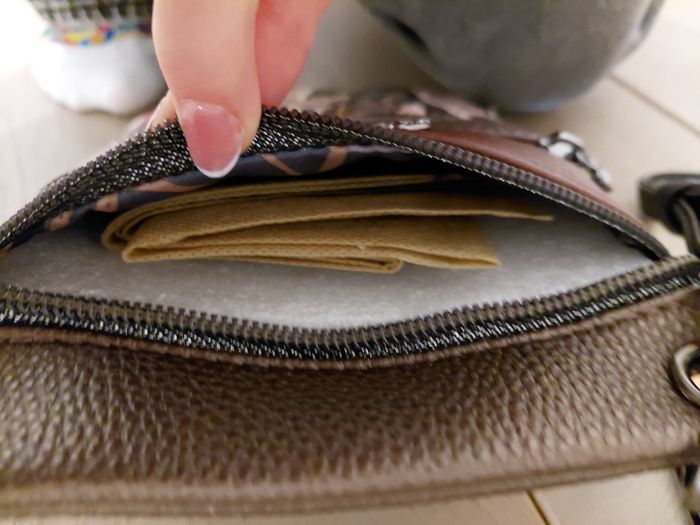 Sac en bandoulière - Anekke - Ton corail, brun , rose. - photo numéro 10