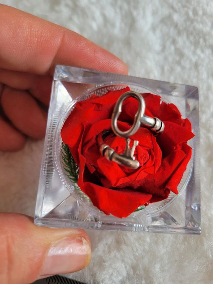 Bague acier clef 🔑 silver - photo numéro 5