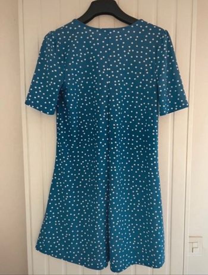 Robe bleu à pois - photo numéro 2