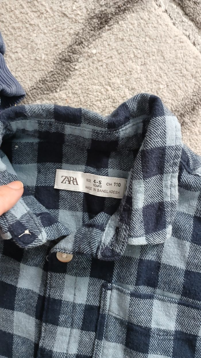 Lot de 2 chemises zara 4/5ans - photo numéro 5