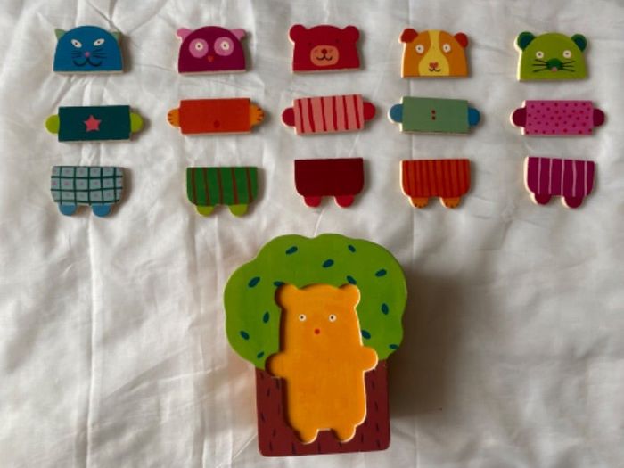 Puzzle bois +2y arbre doudou djeco
