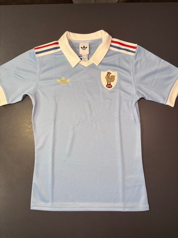 Maillot Replica adidas FFR Crunch 2026 Taille S rugby 120 ans héritage bleu clair ciel