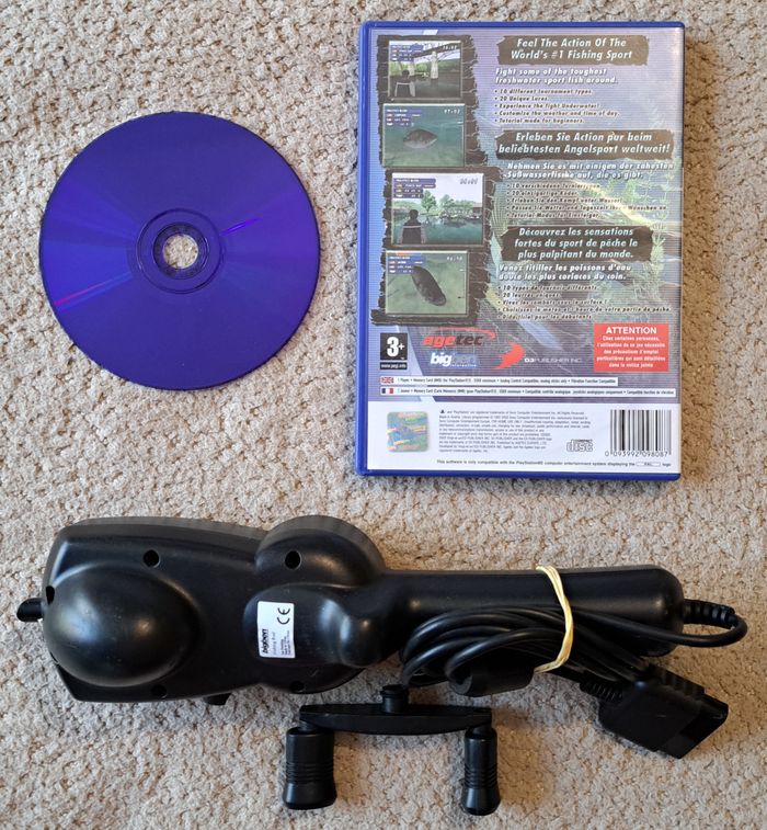 🎮 Bass Master Fishing + canne à pêche Bigben semi HS Sony PlayStation 2 PS2 - photo numéro 3