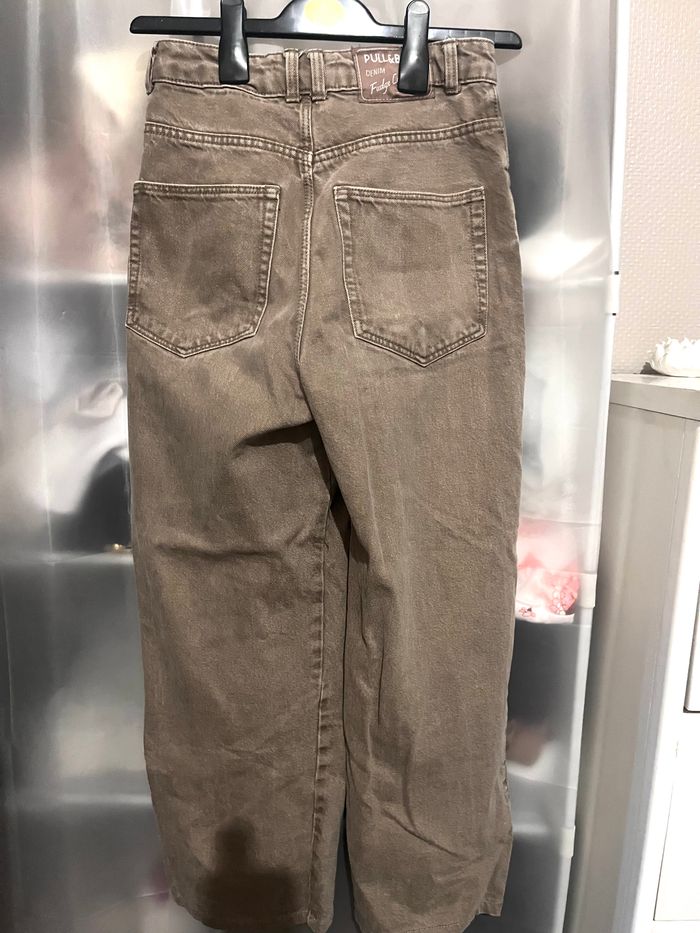 Jean Marron Large Pull & Bear - photo numéro 2