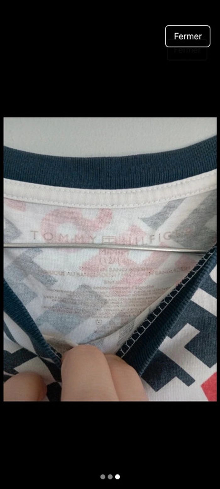Tee shirt Tommy hilfiger 12 ans - photo numéro 3