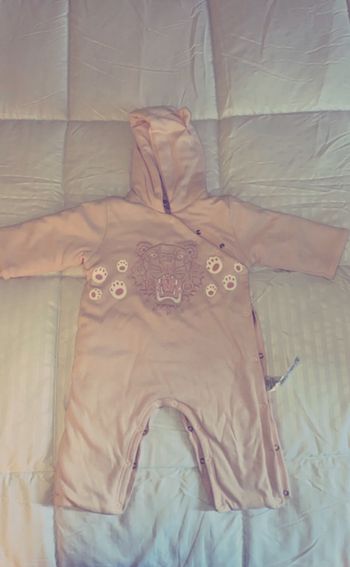 Combi  kenzo hiver 12 mois rose clair