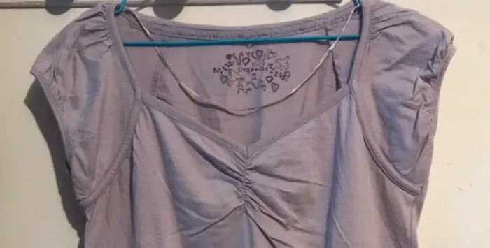 Haut organic femme sans manches lila taille 44 - photo numéro 3