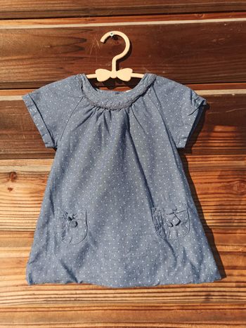Robe Jean bébé fille 3 mois