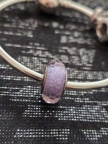Charm murano violet scintillant pandora