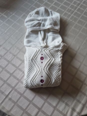 Pull blanc en laine 8 ans