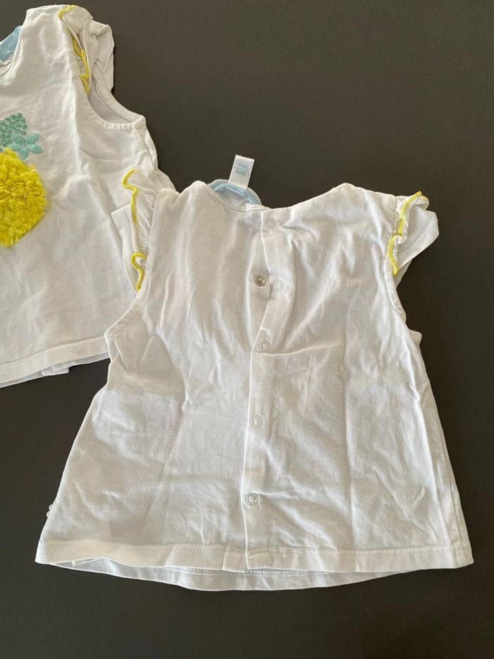 lot de 2 t-shirt obaibi 6 mois - photo numéro 2