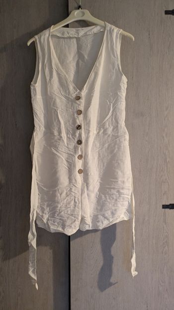 🤍 Combinaison sans manches en lin – Mango Casual – Taille L