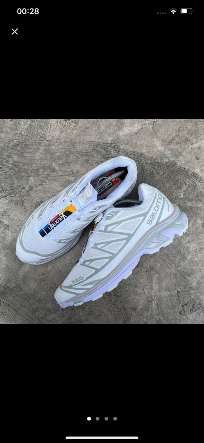 Salomon XT-6 camo blanche 40
