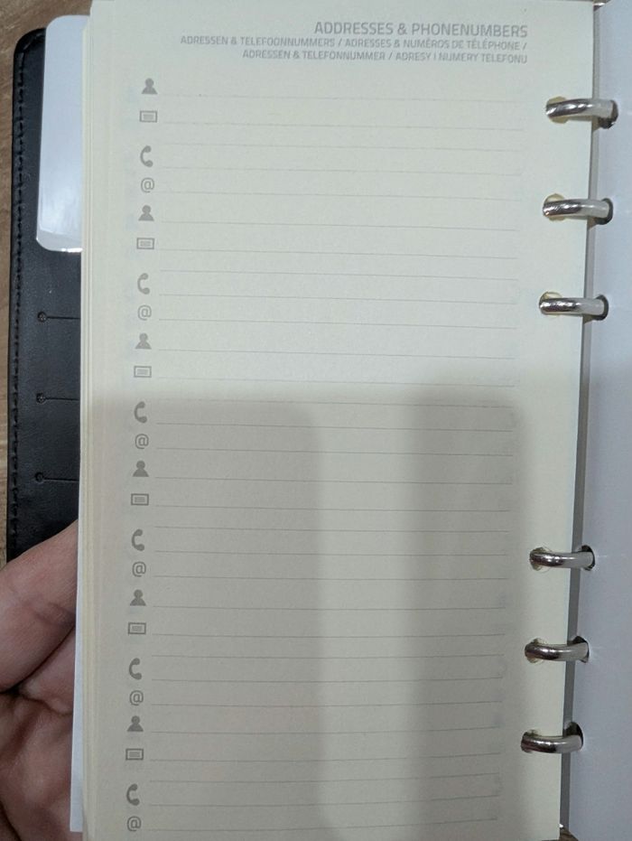 Agenda organiseur rechargeable avec porte carte - photo numéro 6