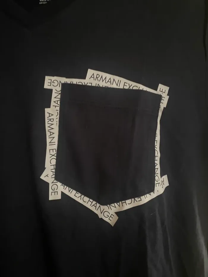 T-shirt Armani Exchange Homme Taille M – Élégance & Confort 💙 - photo numéro 3