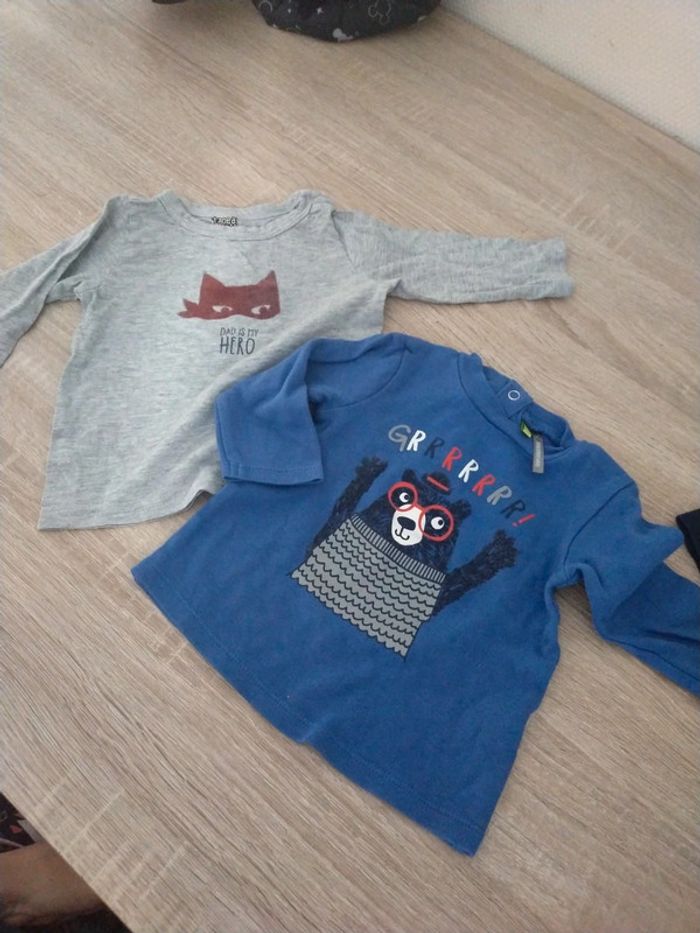 Lot de 2 tee shirt 9 mois