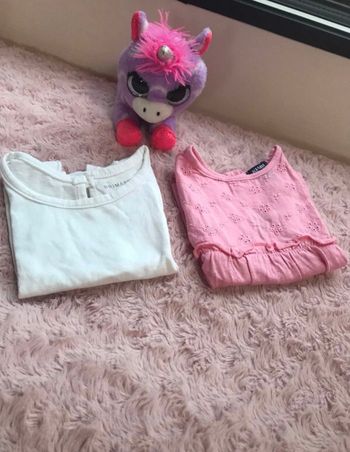 Lot tee-shirt bebe fille