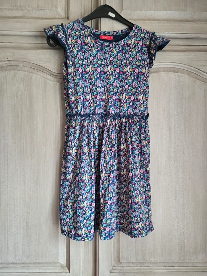 Robe fleurie liberty colorée tissaia 12 ans