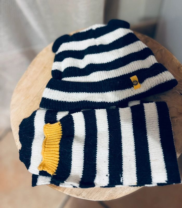 Ensemble bonnet / écharpe vertbaudet