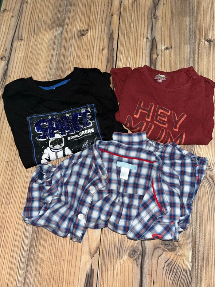Chemise et teeshirt manches longues